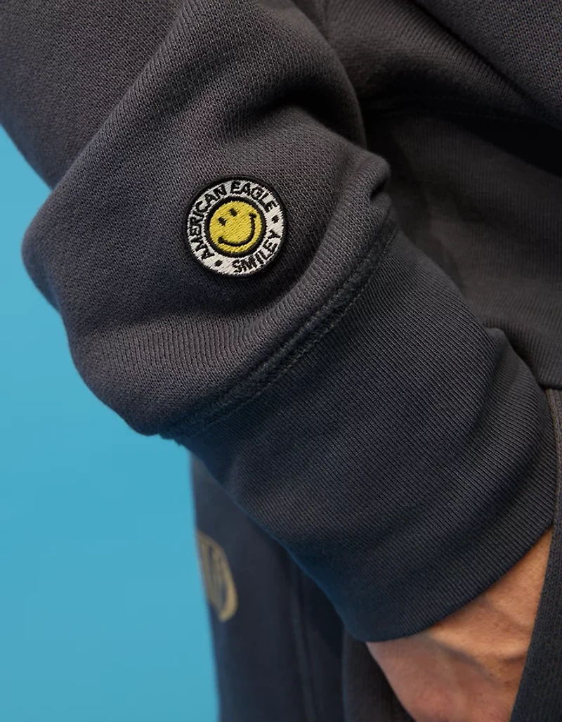 AE | Smiley® Graphic Fleece Sweatshirt