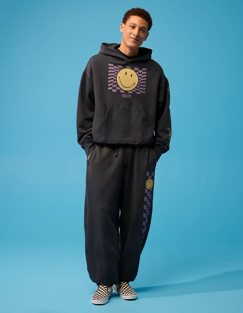 AE | Smiley® Graphic Fleece Sweatshirt