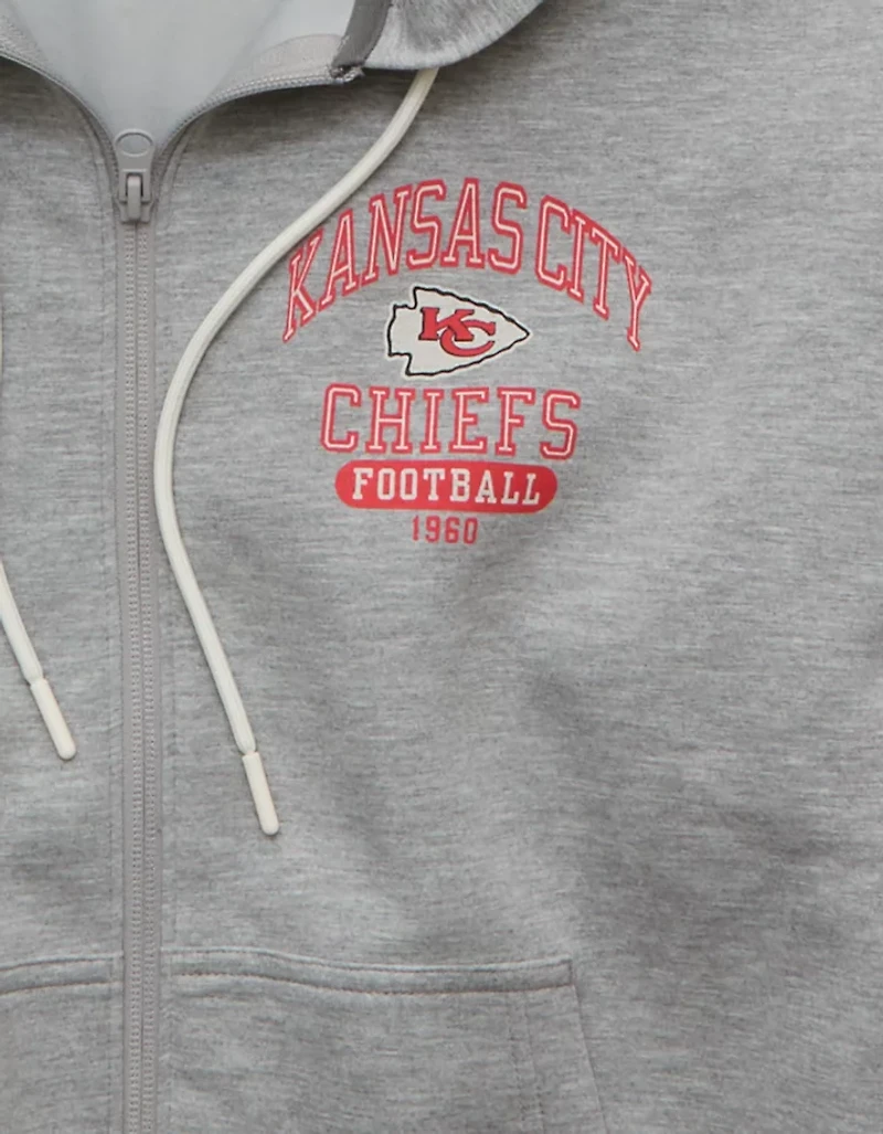 Chandail à capuchon glissière imprimé NFL Chiefs de Kansas City 24/7 AE