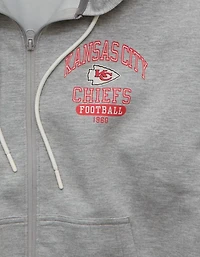 Chandail à capuchon glissière imprimé NFL Chiefs de Kansas City 24/7 AE