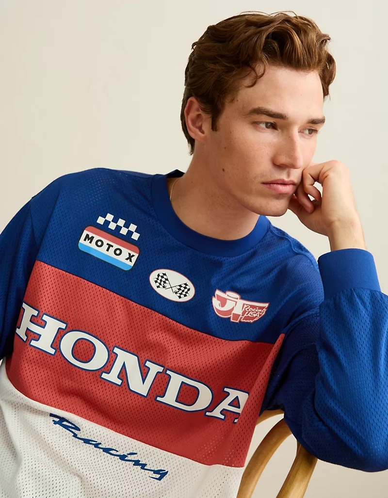 AE Boxy Fit Honda Long-Sleeve Mesh T-Shirt