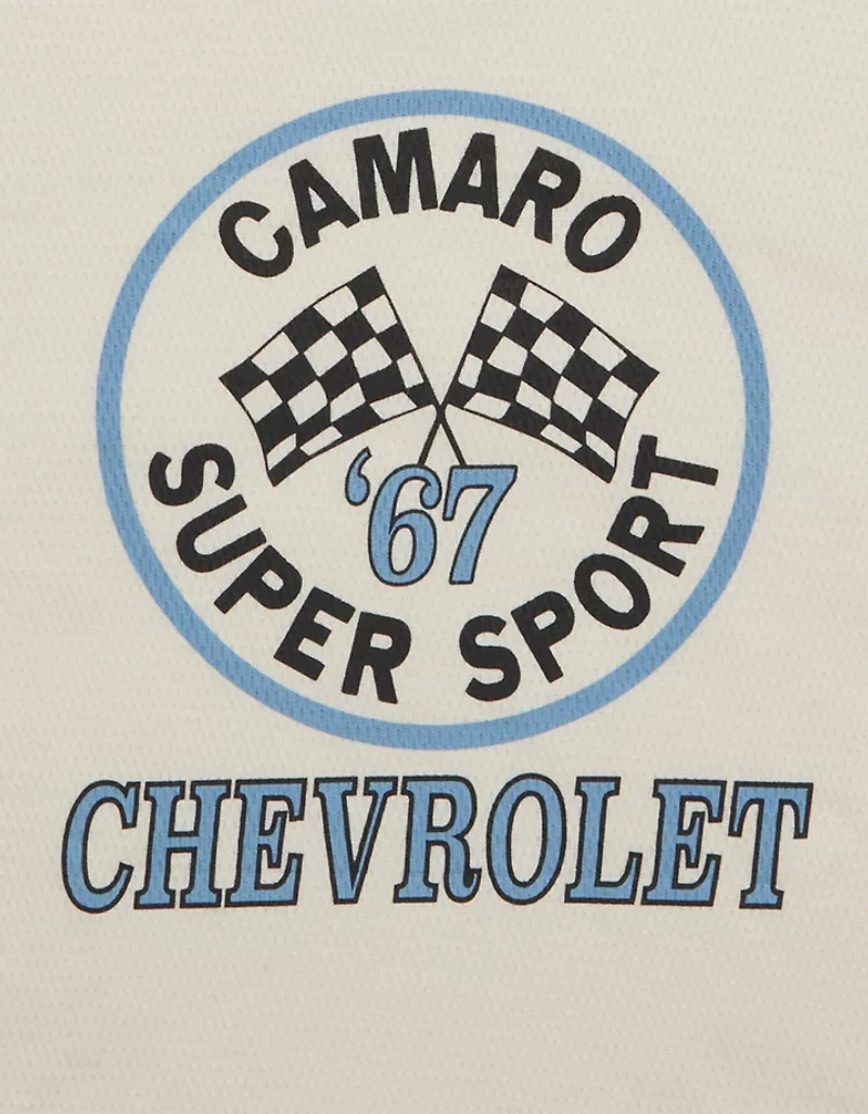 AE Boxy Fit Long Sleeve Camaro Thermal Graphic T-Shirt