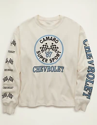 AE Boxy Fit Long Sleeve Camaro Thermal Graphic T-Shirt