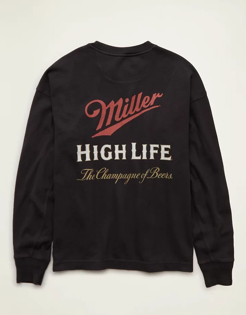 AE Boxy Fit Long Sleeve Miller Thermal Graphic T-Shirt