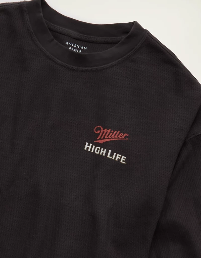 AE Boxy Fit Long Sleeve Miller Thermal Graphic T-Shirt