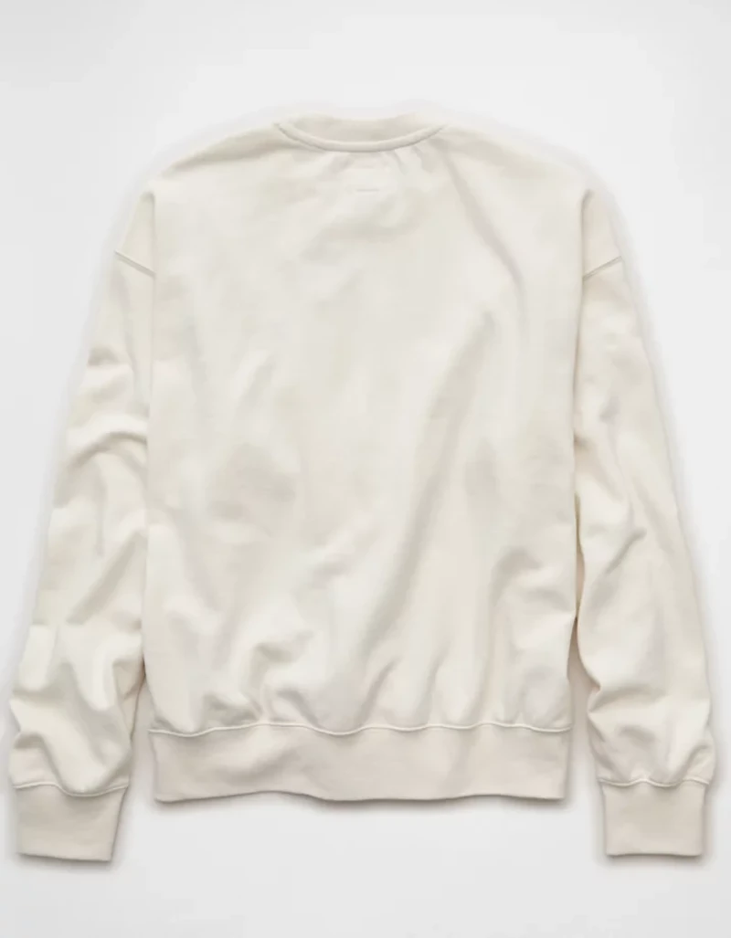 Chandail en molleton à col rond léger AE