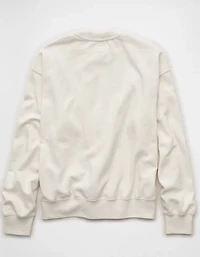 Chandail en molleton à col rond léger AE