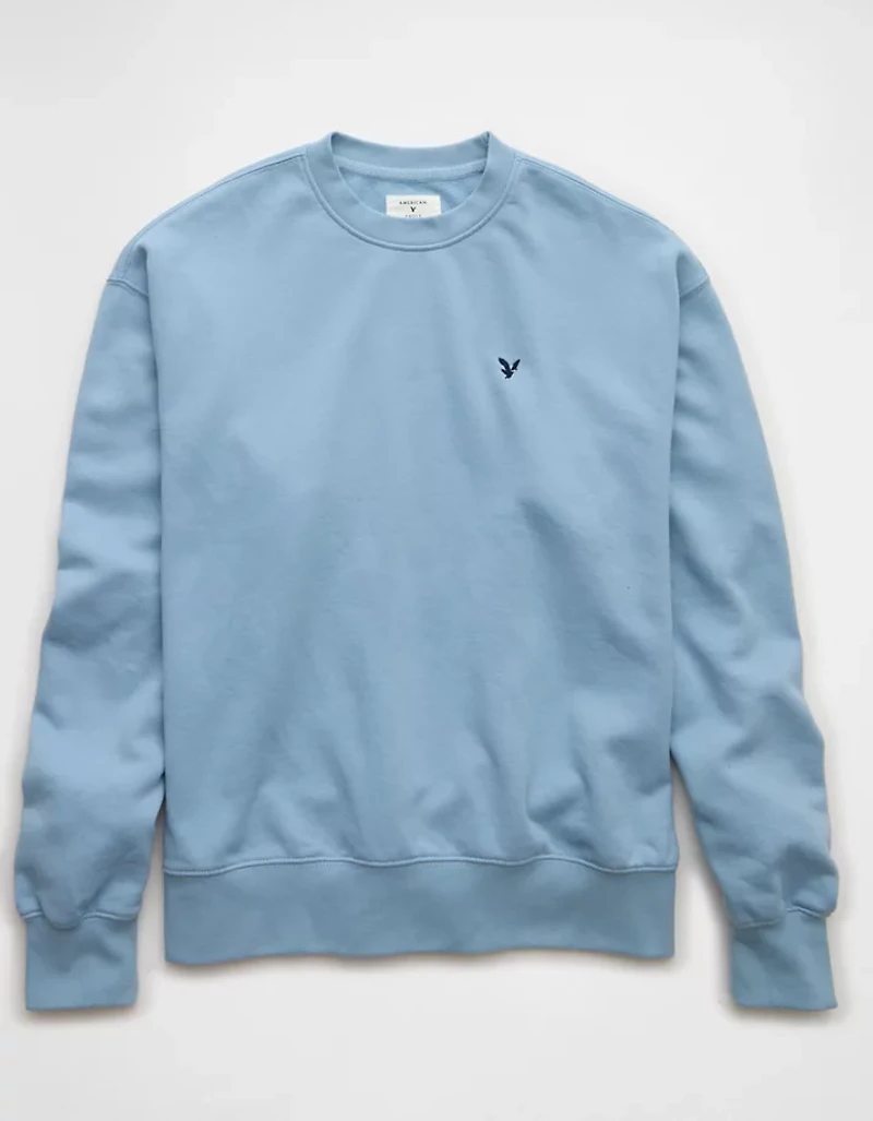 Chandail en molleton à col rond léger AE