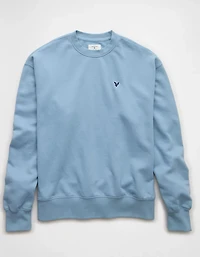 Chandail en molleton à col rond léger AE