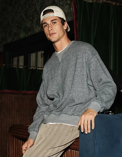 Chandail en molleton lourd Luxe décontracté AE