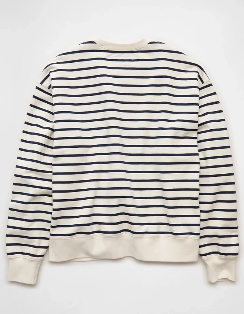 AE Laidback Luxe Striped Sweatshirt