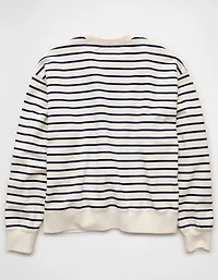 AE Laidback Luxe Striped Sweatshirt