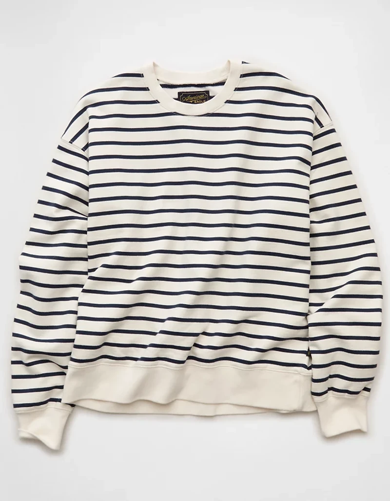 AE Laidback Luxe Striped Sweatshirt