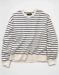 AE Laidback Luxe Striped Sweatshirt