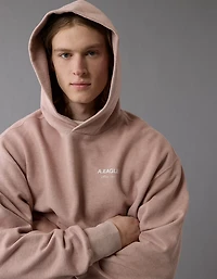 Chandail à capuchon logo lourd Luxe décontracté AE