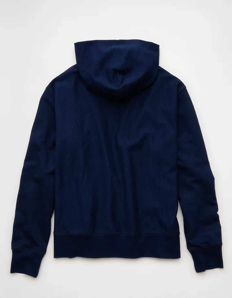 Chandail à capuchon en tissu éponge indigo lourd AE