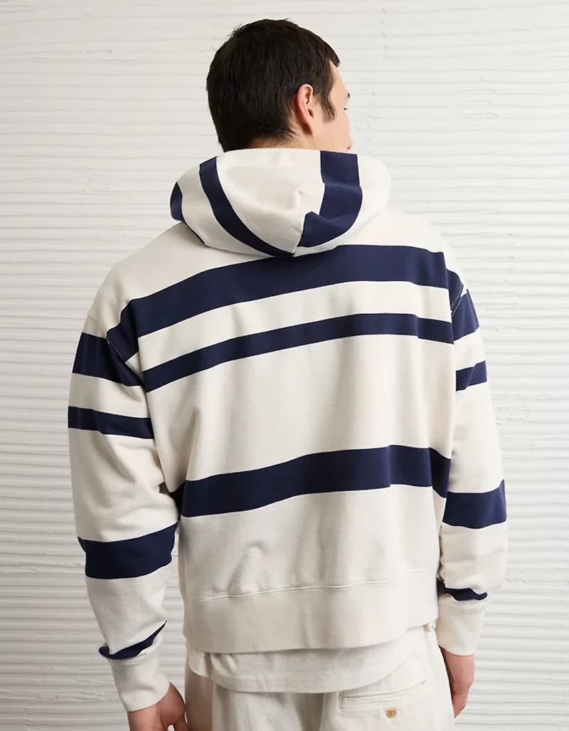 AE Laidback Luxe Relaxed Fit Striped Hoodie