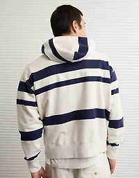 AE Laidback Luxe Relaxed Fit Striped Hoodie