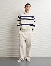 AE Laidback Luxe Relaxed Fit Striped Hoodie