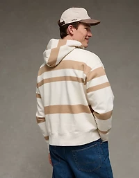 AE Laidback Luxe Relaxed Fit Striped Hoodie