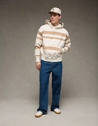 AE Laidback Luxe Relaxed Fit Striped Hoodie
