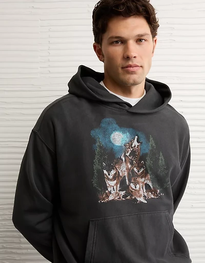 AE Howling Wolves Graphic Hoodie