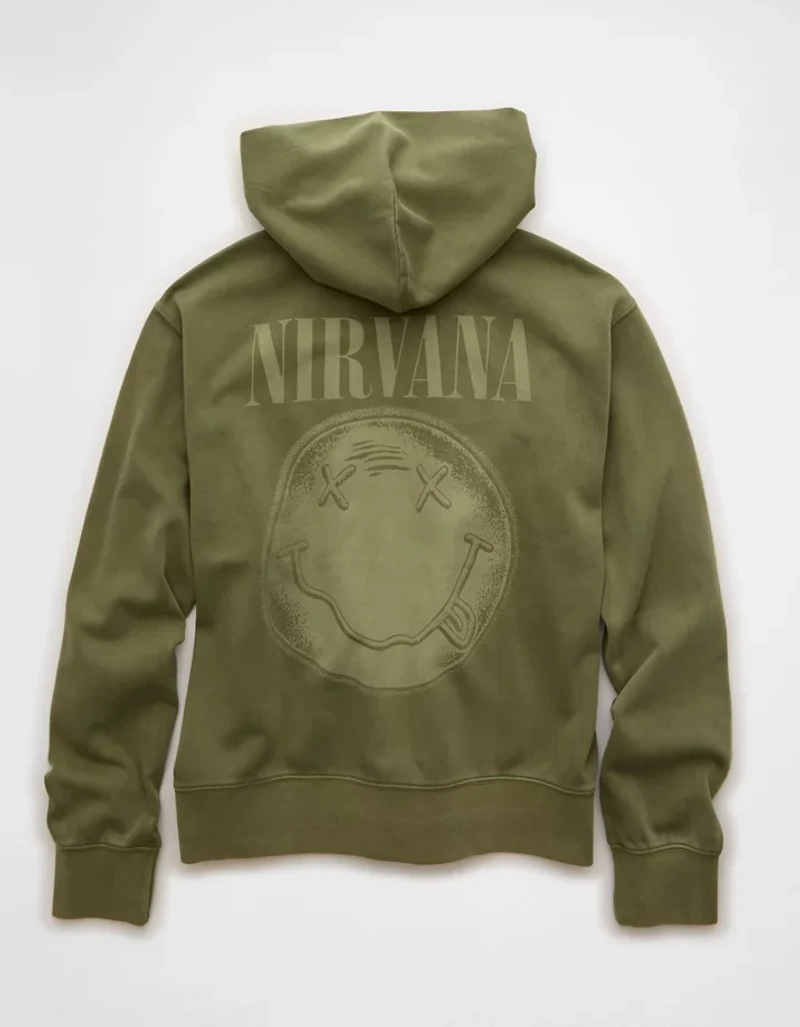 AE Standard Fit Nirvana Graphic Hoodie
