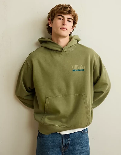 AE Standard Fit Nirvana Graphic Hoodie