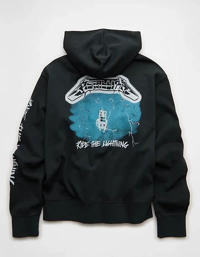 AE Standard Fit Metallica Graphic Hoodie