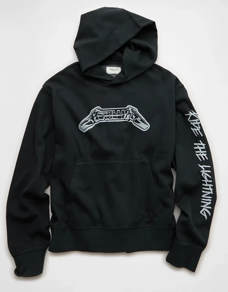 AE Standard Fit Metallica Graphic Hoodie