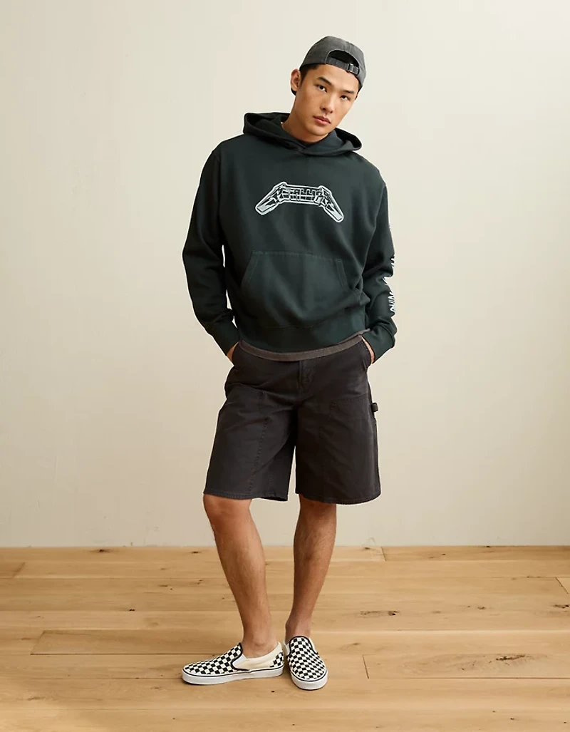 AE Standard Fit Metallica Graphic Hoodie