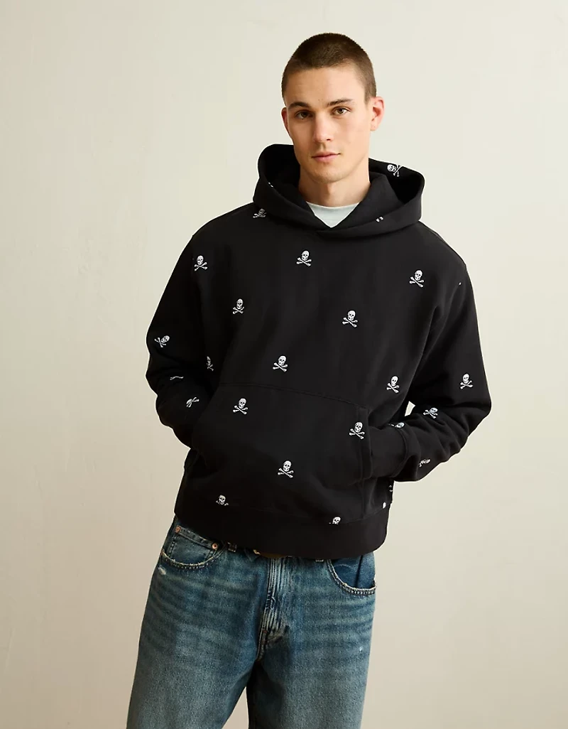AE Laidback Luxe Embroidered Halloween Hoodie