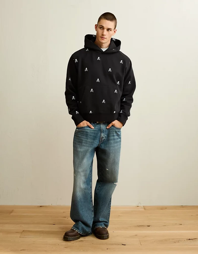 AE Laidback Luxe Embroidered Halloween Hoodie