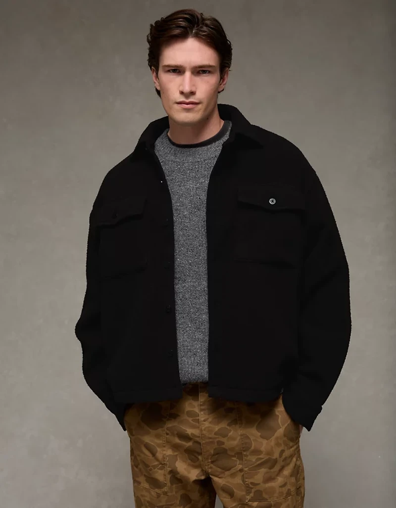 AE Sherpa Fleece Shacket