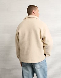 AE Sherpa Fleece Shacket