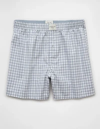 AEO Men's Plaid Stretch Boxer Short