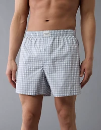 AEO Men's Plaid Stretch Boxer Short