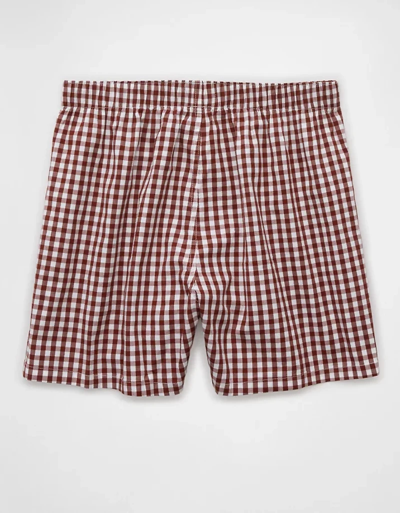 AEO Men's Plaid Stretch Boxer Short