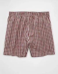 AEO Men's Plaid Stretch Boxer Short