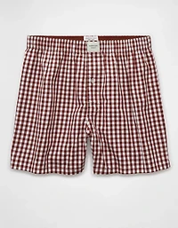 AEO Men's Plaid Stretch Boxer Short