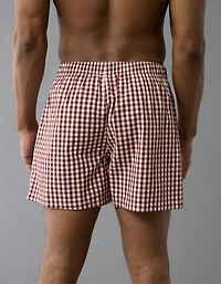 AEO Men's Plaid Stretch Boxer Short