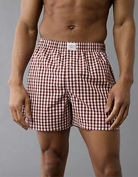 AEO Men's Plaid Stretch Boxer Short