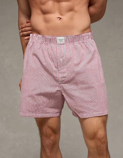 AEO Men's Plaid Stretch Boxer Short