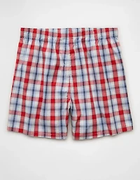 AEO Men's Plaid Stretch Boxer Short