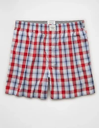 AEO Men's Plaid Stretch Boxer Short
