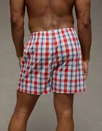 AEO Men's Plaid Stretch Boxer Short