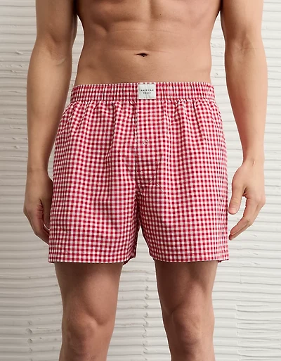 AEO Stretch Plaid Classic Boxer Short