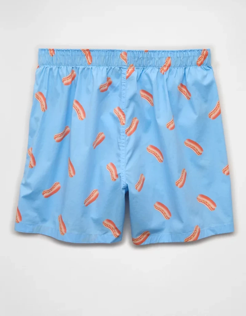 AEO Men's Hot Dogs Poplin Boxer Short