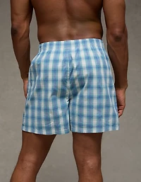 AEO Men's Plaid Stretch Boxer Short