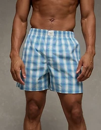AEO Men's Plaid Stretch Boxer Short